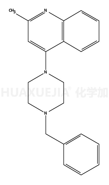 Quinoline, 2-methyl-4-[4-(phenylmethyl)-1-piperazinyl]