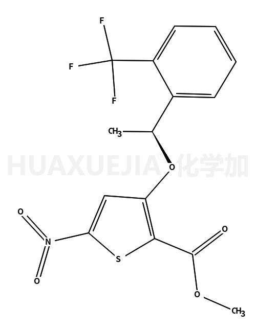 (R)-5-硝基-3-(1-(2-(三氟甲基)苯基)乙氧基)噻吩-2-羧酸甲酯