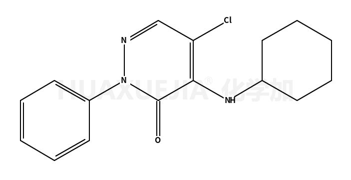 3(2H)-Pyridazinone, 5-chloro-4-(cyclohexylamino)-2-phenyl