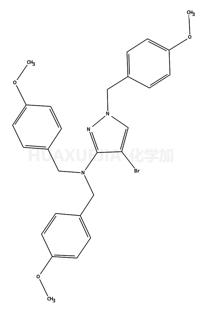 N,N,1-三(4-甲氧基芐基)-4-溴-1H-吡唑-3-胺