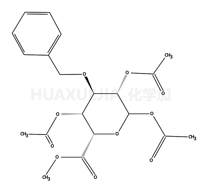 L-Idopyranuronic acid, 3-O-(phenylmethyl)-, methyl ester, 1,2,4-triacetate