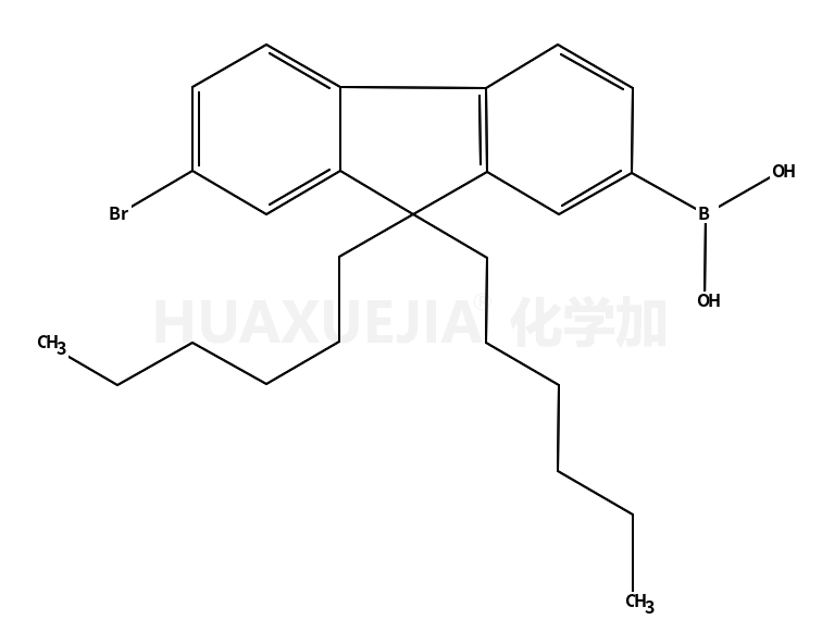 7-溴-9,9-二己基芴-2-硼酸