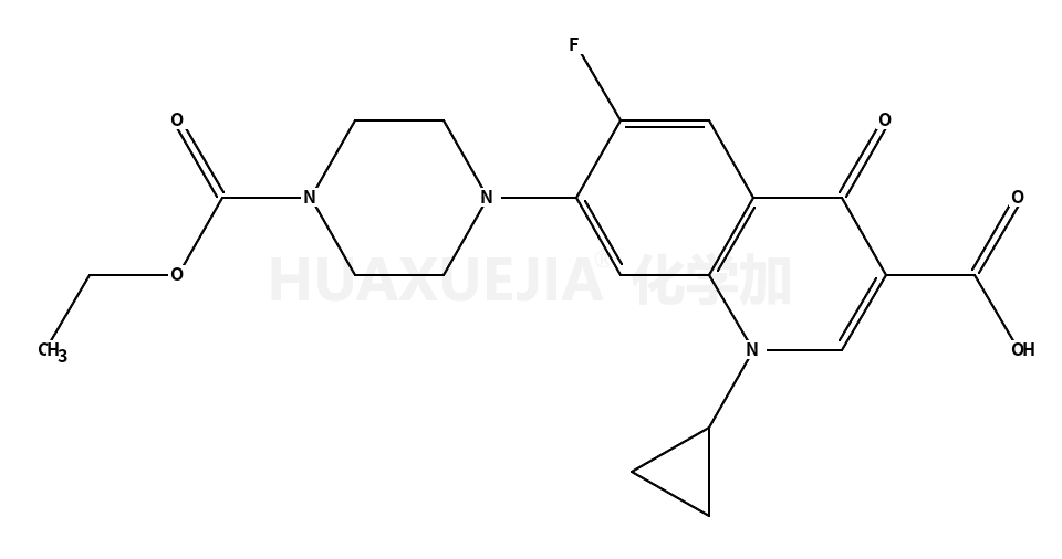 3-Quinolinecarboxylic acid, 1-cyclopropyl-7-[4-(ethoxycarbonyl)-1-piperazinyl]-6-fluoro-1,4-dihydro-4-oxo