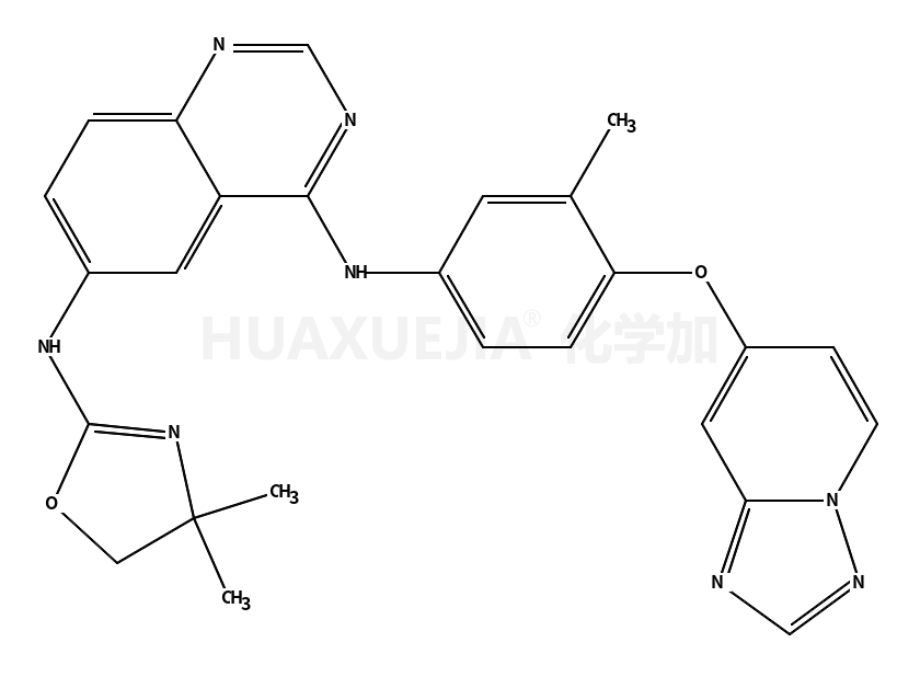 N6-(4,5-Dihydro-4,4-dimethyl-2-oxazolyl)-N4-[3-methyl-4-([1,2,4]triazolo[1,5-a]pyridin-7-yloxy)phenyl]-4,6-quinazolinediamine