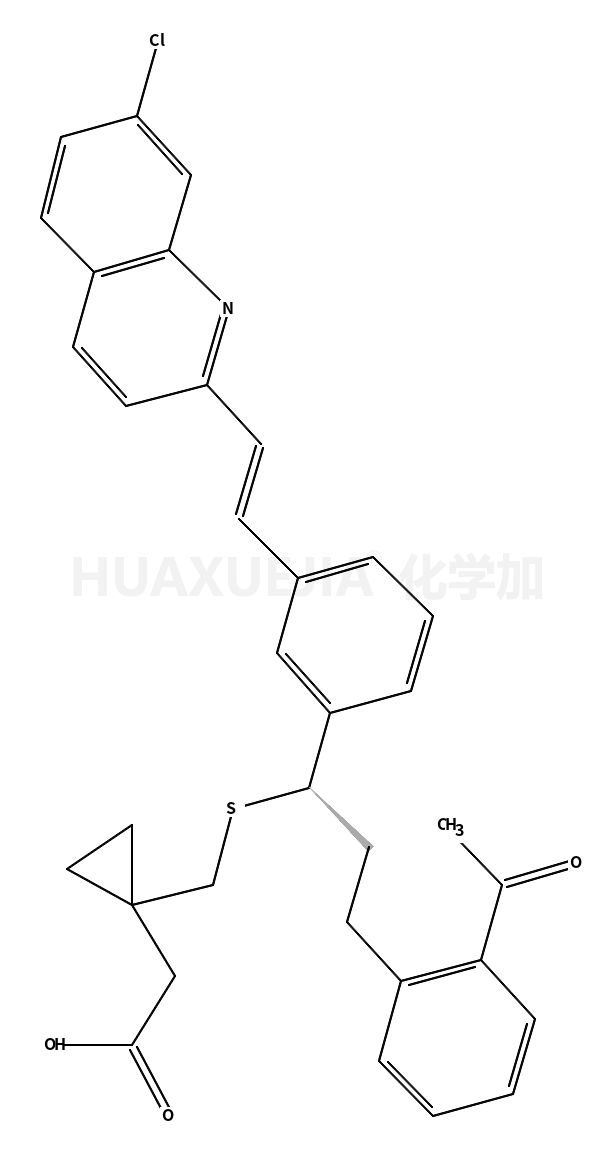 2-[1-[[(1R)-3-(2-acetylphenyl)-1-[3-[(E)-2-(7-chloroquinolin-2-yl)ethenyl]phenyl]propyl]sulfanylmethyl]cyclopropyl]acetic acid