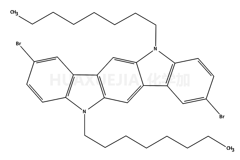 2,8-二溴-5,11-二-正辛基-吲哚并[3,2-b]咔唑