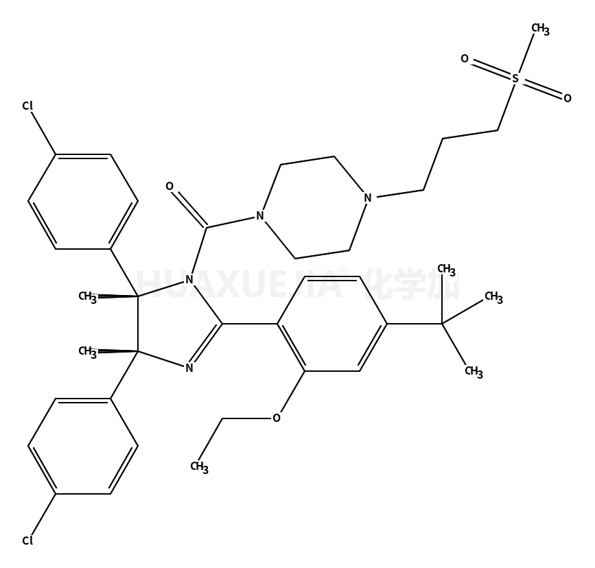 [(4R,5S)-4,5-双(4-氯苯基)-2-[4-(1,1-二甲基乙基)-2-乙氧基苯基]-4,5-二氢-4,5-二甲基-1H-咪唑-1-基][4-[3-(甲磺酰基)丙基]-1-哌嗪基]甲酮