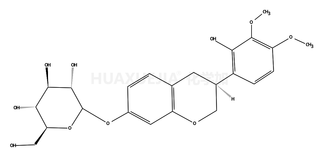 7,2’-二羟基-3’,4’-二甲氧基-异黄烷-7-O-β-D-葡萄糖苷；2’-羟基- 3’,4’-二甲氧基异黄烷-7-O-β-D-吡喃葡萄糖苷