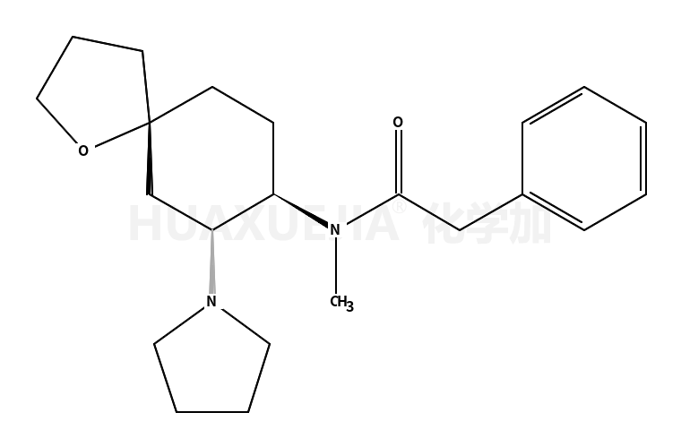 (+)-(5α,7α,8β)-N-甲基-N-[7-(1-吡咯烷基)-1-氧螺[4.5]十二-8-基]-苯乙酰胺
