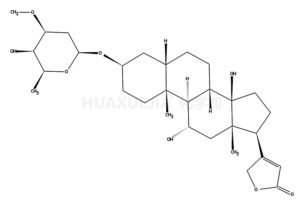 3β-[(3-O-Methyl-2,6-dideoxy-β-D-xylo-hexopyranosyl)oxy]-11α,14-dihydroxy-5β-card-20(22)-enolide